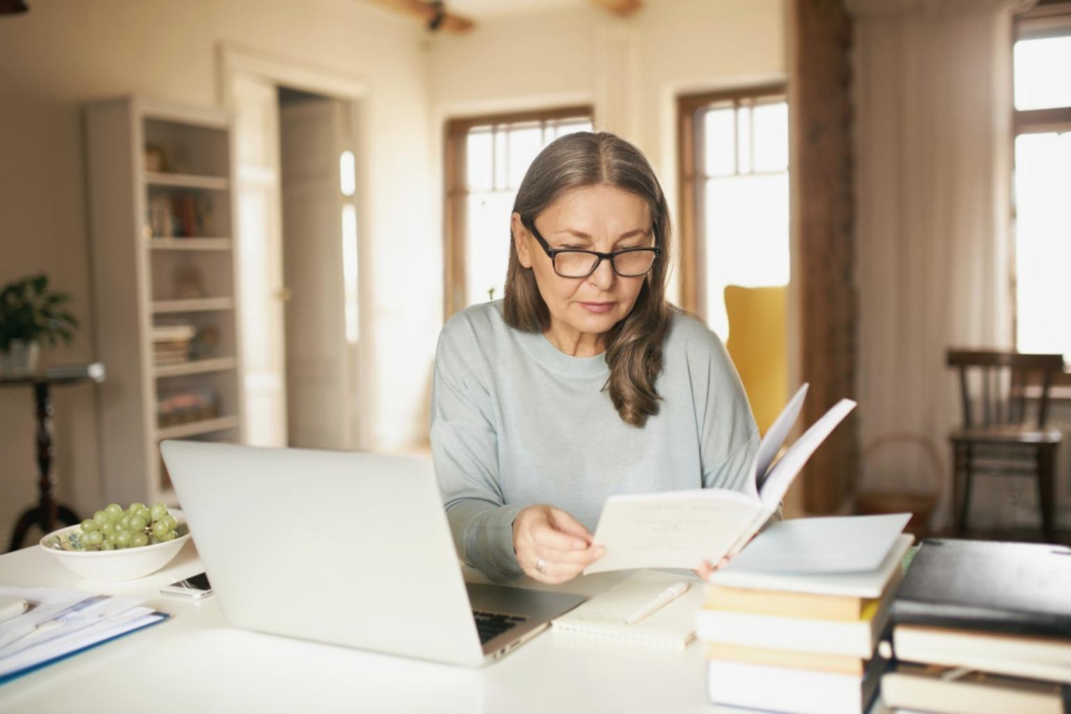 Student working on interface design project in Figma during practical session